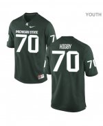Youth Michigan State Spartans NCAA #70 Tyler Higby Green Authentic Nike Stitched College Football Jersey UX32K48FK